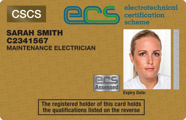 ECS Maintenance Electrician Gold Card