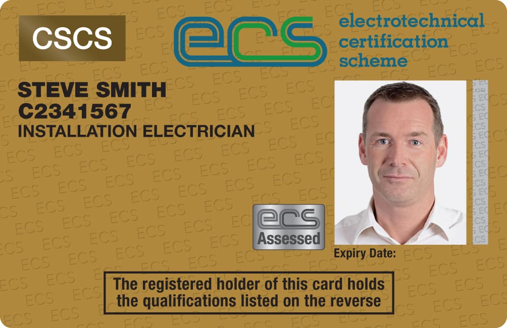 ECS Gold Card — Installation Electrician